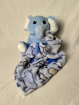 Little Beginnings Blue Elephant Plush Lovie Animals Security Blanket Baby Lovey - £8.55 GBP