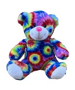 Peace Pals 8&quot; Teddy Bear Rainbow Tye Tie Dye Plush Stuffed Animal Toy 2018 - $13.52 CAD