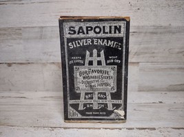 Vintage Sapolin Silver Enamel Decorative Gilding Paint Box No 101 EMPTY - £9.66 GBP