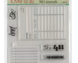 Life&#39;s Journals Clear Stamp Set. Penny Black - £14.14 GBP