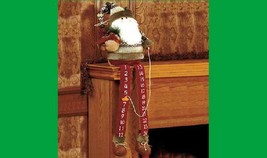 RARE 40&quot; Santa Shelf Ledge Christmas Countdown Advent Calendar - £21.90 GBP