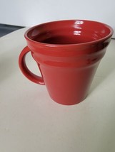 Rachel Ray Double Ridge Red Coffee Mug Tea Cup - £7.98 GBP
