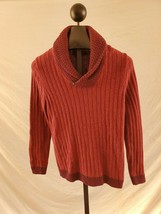 NWT Tasso Elba Holiday Red Cotton Sweater Mens Size Medium - $19.79