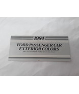 NOS New 1984 Ford Passenger Car Exterior Color Chart - £8.73 GBP