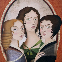 Bronte Sisters Postcard Authors 2018 Wuthering Heights Jane Eyre Agnes G... - $19.99