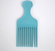Vtg Goody Blue Turquoise Plastic Crocodile Textured Hair Pick Comb Lift - £13.58 GBP