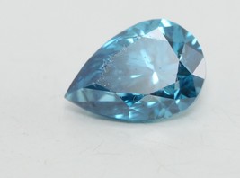 Pear Cut Loose Diamond (0.61 Ct,Blue(Irradiated) Color,si2 Clarity) - £498.27 GBP