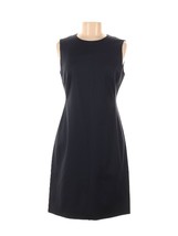 NWT Theory Sleeveless Fitted Sheath in Nocturne Navy Blue Traceable Wool... - $99.00