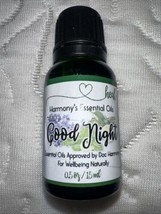 Harmony Essential Oils Good Night 100% Pure Lavender, Bergamot &amp; Patchouli Oil - £5.52 GBP