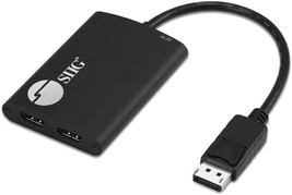 SIIG DisplayPort Splitter for Dual Monitors 1.2 to 2 HDMI MST CE-DP0K11-S1 - £39.68 GBP