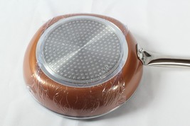 Frying Pan Stackable Cover Diamond Infused Ceramic with Stainless Bottom - £19.63 GBP
