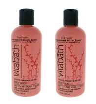 2X Vitabath Bath & Shower Gel Body Wash Pomegranate Bellini Blush 12 oz Ea=720ml - $39.56