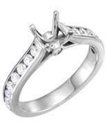 Authenticity Guarantee 
18k White Gold Diamond Semi Set Cathedral Style ... - £1,634.68 GBP+