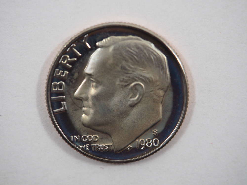 1980 S Roosevelt Clad Dime Proof GEM US Coin Proof (PF) - SKU 108USDMCL - $2.95