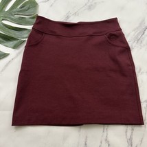 Mountain Hardwear Womens Mini Skirt Size S Burgundy Red Stretch Pockets Pull On - £19.54 GBP