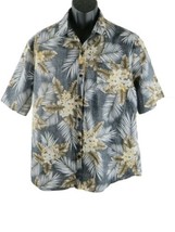 Men Shirt Jogal Men Short Sleeve Cotton Floral Shirt Size XL Multicolor - £14.04 GBP