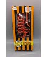 Krazy Straw Official Brand 24 Halloween Spooky Straws Black Orange Vinta... - $14.50