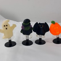 Vintage Halloween POP UP Toys x4 spring jump up suction Ghost Witch Pump... - $456.16 MXN