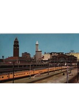Seattle Railroad Depots King Street Station Smith Tower Center Postcard - £6.29 GBP