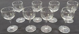 I) Vintage Set of 8 Mini Stemmed Wine Liquor Glasses Drinkware Barware - £15.81 GBP