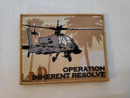 OIR OPERATION INHERENT RESOLVE HELICOPTER HOOK &amp; LOOP 4.5&quot; PATCH - $7.99