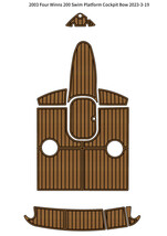 2003 Four Winns 200 Swim Platform Cockpit Bow Pad Boat EVA Teak Deck Floor Mat - £502.55 GBP