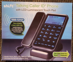 New Shift 3 Talking Caller ID LCD Touch Pad Phone - £10.94 GBP