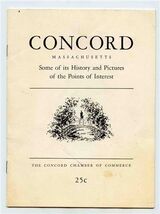 Concord Massachusetts Some of its History and Pictures of Points of Inte... - $9.90