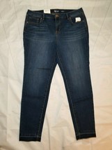 Style &amp; Co women&#39;s Dark Blue Ankle Jeans 5-Pockets Mid-Rise size 14 - £46.65 GBP