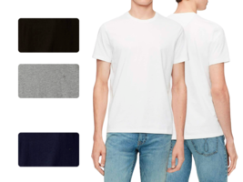 Calvin Klein Men&#39;s Liquid Touch Crew Neck Short Sleeves T-Shirt 1 or 2 S... - £14.33 GBP