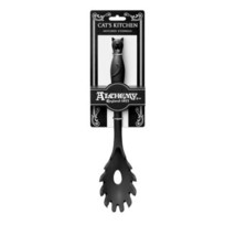 Alchemy Gothic KU2 Cat&#39;s Kitchen Pasta Spoon Feline Black Gift Decor Christmas - £9.58 GBP