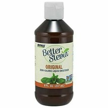 NEW NOW Foods Better Stevia Original Liquid Sweetener 8 Fluid Ounce 237 mL - £20.87 GBP