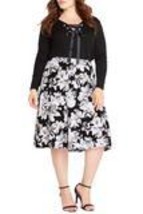 Floral Printed Midi Circle Skirt (Plus Size)  - £47.16 GBP