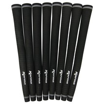 8 Piece Men&#39;s Midsize Golf Grips Pro Velvet Karma Black Mid Size Griff S... - £16.17 GBP