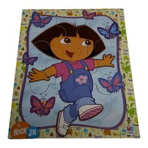 2007 Dora The Explorer Wood Frame Tray Puzzle Nickelodeon Nick JR Butterflies - $10.00