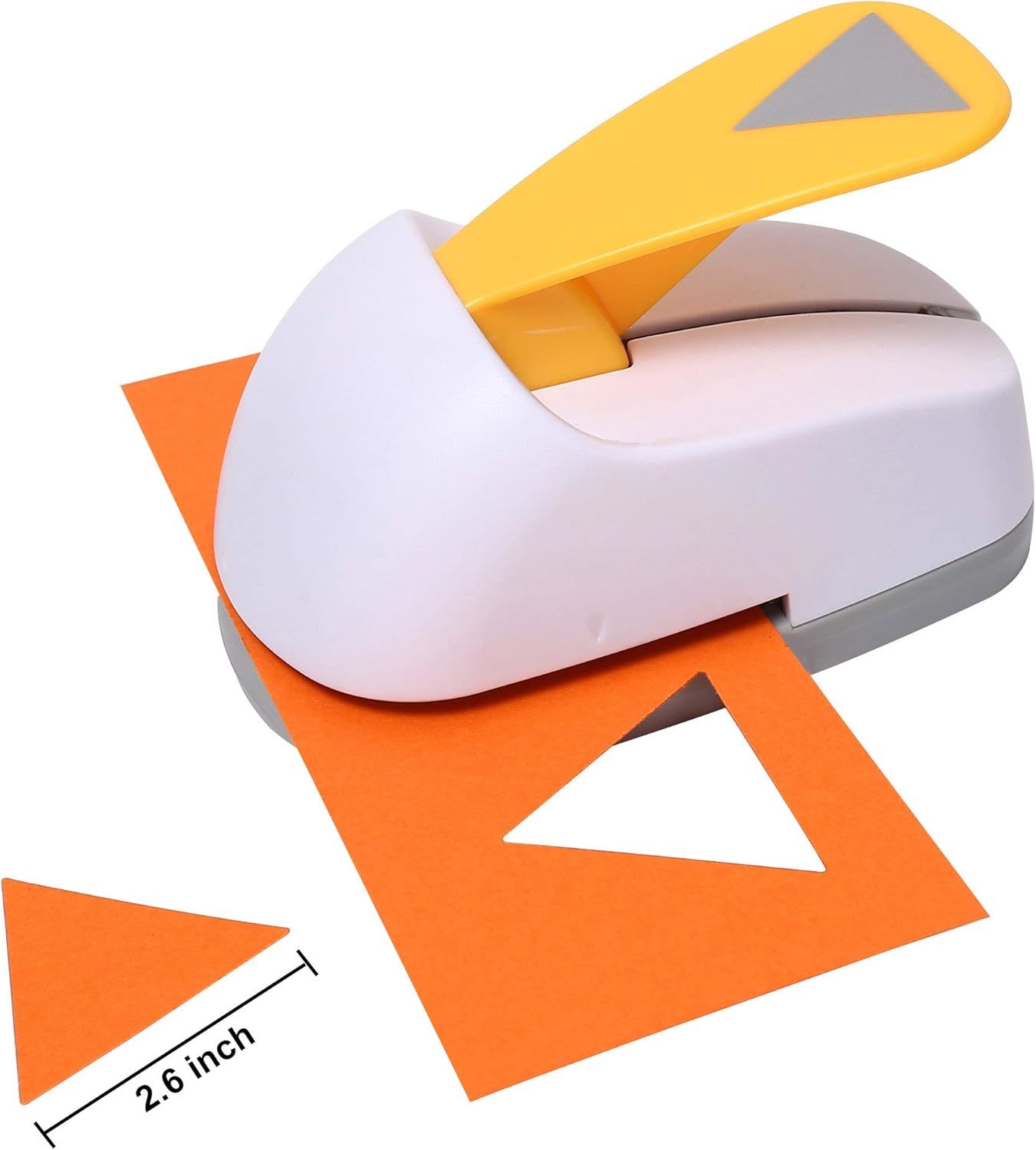 Craft Lever Punch 2.6 Inch Triangle Punch Diy Handmade, 2.6Inch White Tr... - $37.95
