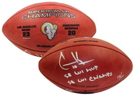 COOPER KUPP Autographed &quot;SB LVI MVP&quot; &quot;SB LVI Champs&quot; Football FANATICS L... - $1,595.00