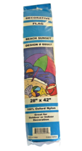 Flag Garden Beach Sunset Design Decorative in Package 28&quot; x 42&quot; 2002 - £11.06 GBP