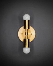 Moderno Doble Bombilla Neceser Lámpara de Pared Industrial Arte Aplique Luz Fijo - £84.45 GBP