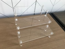 Acrylic Display Stand, 3 Tier Clear Display Risers 9 x 7.9 x 5.9 inches - $18.71