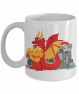 PixiDoodle Fierce Motivational Dragon Gift Coffee Mug (11 oz, White) - €21,51 EUR+