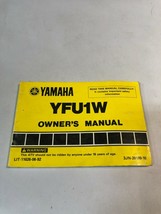 1989 Yamaha YFU1 Pro Hauler 350 ATV Owner&#39;s Manual 4 - £19.05 GBP