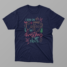 Cute Retro Christmas Coffee Shirt,Holiday Shirt, Women&#39;s Xmas Tee,Family... - $17.45