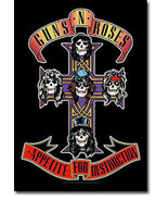 Guns N&#39; Roses Textile Poster (Appetite for Destruction) - $337.44 MXN