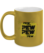 Funny Mugs Star Wars Pew Pew Pew Gold-M-Mug  - £14.19 GBP