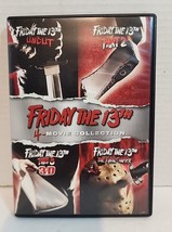 Friday The 13TH, 4 Movie - 4 Disc Collection With 3D Glasses Uncut Final - £9.10 GBP