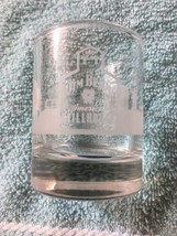 JIM BEAM  “American STILLHOUSE”  Double Shot ￼Glass ~ Etched ~ Clermont Kentucky - £9.88 GBP