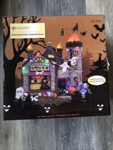 Halloween Village Accesory SpookylCrosslight Animated Witch&#39;s Haunted House. NIB - £63.65 GBP