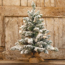 24" Snow Covered Tree with Lights - £51.59 GBP
