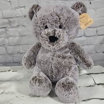 Animal Adventure Frosted Stuffed Plush Teddy Bear Soft Brown  Gray 13&quot; w... - £38.98 GBP